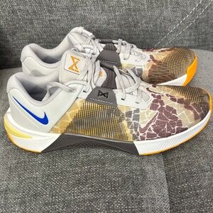 Nike Metcon10 Men's Multicolor Training Sneakers - Gray/Yellow/Blue/Brown